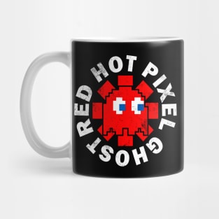 Red Hot Pixel Ghost Mug